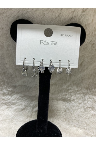 TREND GÜMÜŞ KAPLAMA TEK TAŞ 6'LI KÜPE (M:178)