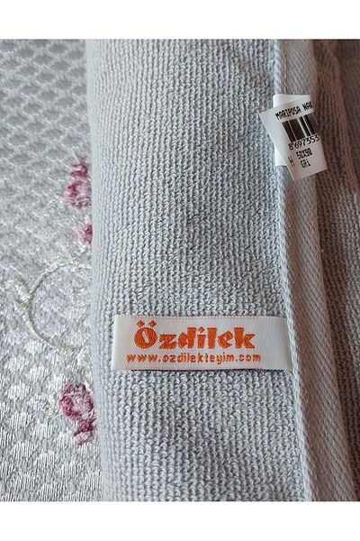 Özdilek 1 Piece Mariposa Grey Boutique Hand-Face Towel (50X90)