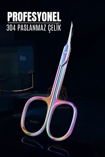 Transformacion 304 Steel Professional Rainbow Manicure Meat Scissors - 721095