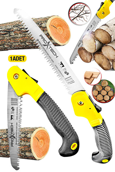 PROXTECH Profesyonel Paslanmaz Çok Fonksiyonlu Katlanır Emniyetli El Testeres...