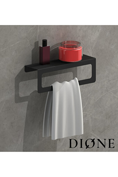 Dione Store Metal Banyo Havlu Askılığı Ve Tuvalut Kağıdı Askılığı 2'li Set