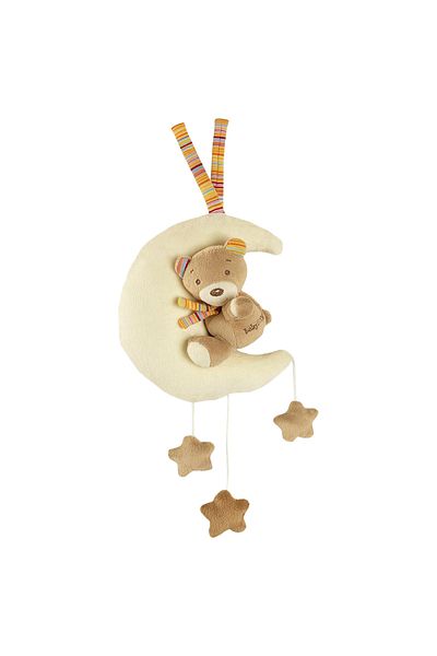 A Thousand & One Cuddles Portable Wind-Up Musical Mobile - Teddy & Moon