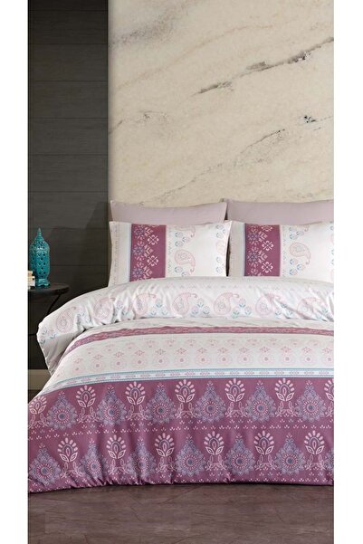 JOLLY HOME 4 Mevsim Çift Kişilik Kapitoneli Nevresim Takımı-sima Gül Kurusu