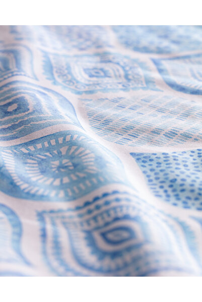 Madame Coco Wanzele Masa Örtüsü - Mavi - 160x200 cm