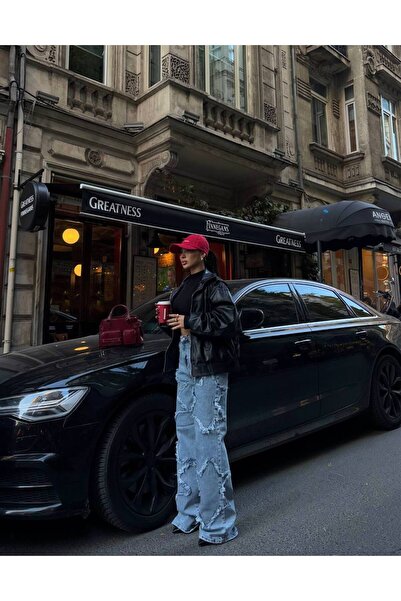 Diviny Star Detail Palazzo Blue Jean