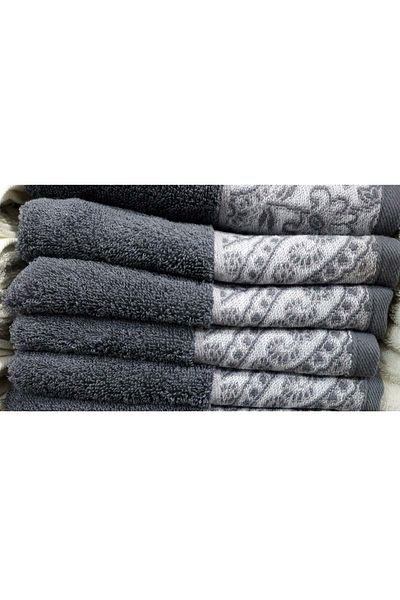 Özdilek Βαμβακερή πετσέτα προσώπου Anthracite 2-pack (50x90) - Paijley