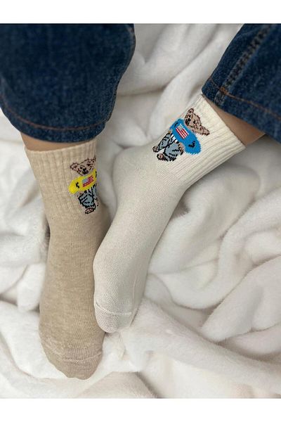 FUBA Aksesuar 4 Teddy Bear Socks