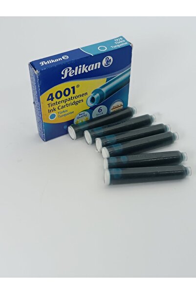 Pelikan PELİKAN DOLMAKALEM KARTUŞU 4001 KISA TURKUAZ 6 LI 301705[sub_name]