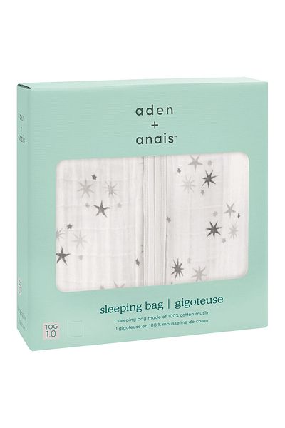 Aden Anais Cotton Muslin - Light Sleeping Bag - Twinkle Star Cluster - (0-6m)