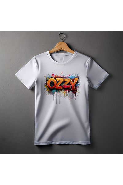 Ozzy Ψηφιακό μπλουζάκι με λογότυπο Unisex Ozzy-3 μοτίβο