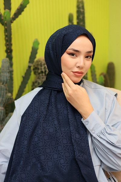 Silk Home Deluxe Shawl - Navy Blue