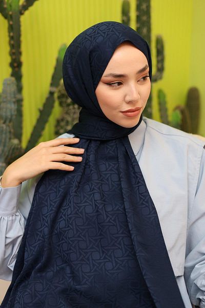 Silk Home Deluxe Shawl - Navy Blue