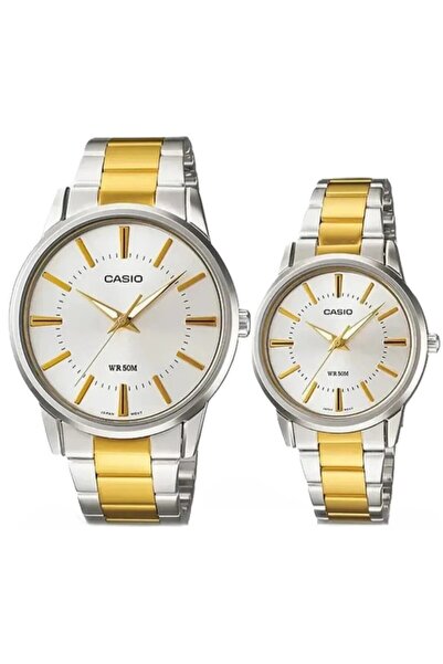 Casio Gold Silver Color Lover Couple Two Wristwatches
