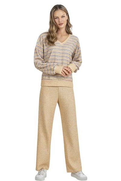 Skygo Dowry 09-87 Knitwear Striped Long Sleeve Pajamas Set