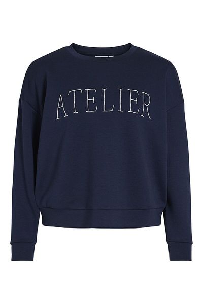 VILA Langärmeliges Sweatshirt Rundhals