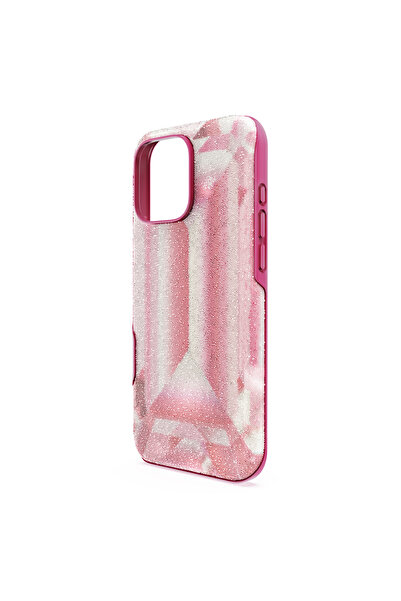 Swarovski High Akıllı Telefon Kılıfı, Kristal baskı motifi, iPhone® 16 Pro Max, Pembe