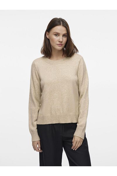 VILA Strickpullover Rundhals