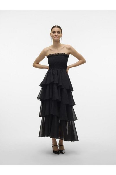 Vero Moda Kleid VMDELILAH Uzun Kleid