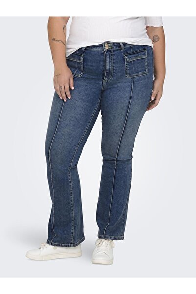 Only Carmakoma Jeans mit ausgestellter Passform CARSALLY Mittlere Taille Ausgestellte Jeans