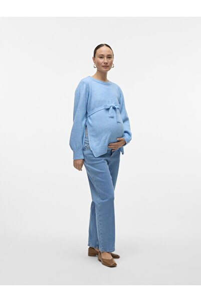 Mama Licious Gestricktes Oberteil Normal geschnitten Rundhals Pullover