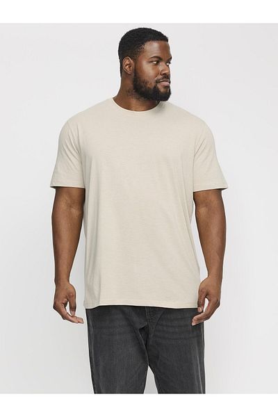 Jack & Jones Plus T-Shirt Plus Size Einfarbiges T-Shirt