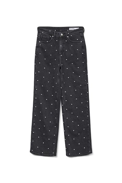 Vero Moda Weit geschnitten VMTESSA Hohe Taille Weiter Beinschnitt Jeans