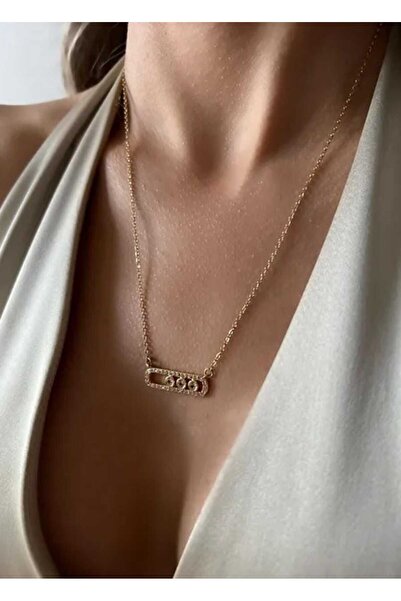 Bubbleatelier Çelik mini taş detaylı kolye