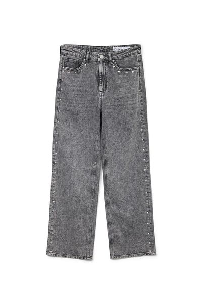 Vero Moda Weit geschnittene VMTESSA Hohe Taille Weiter Beinschnitt Jeans
