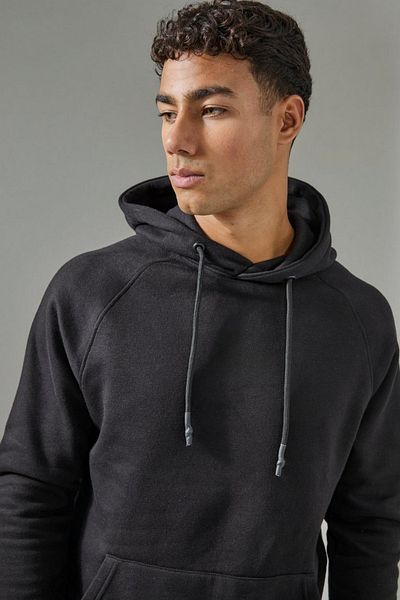 BayBayan Men's Unprinted Flat Inside Raised Sweatshirt