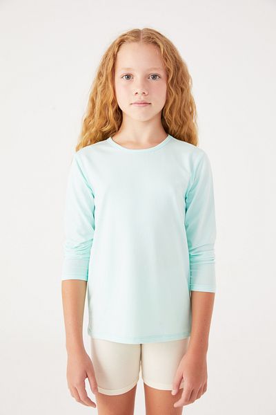 Almila Crew Neck Cotton Long Sleeve Girl's T-Shirt Bodysuit 2008