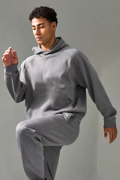 BayBayan Men's Unprinted Flat Inside Raised Sweatshirt