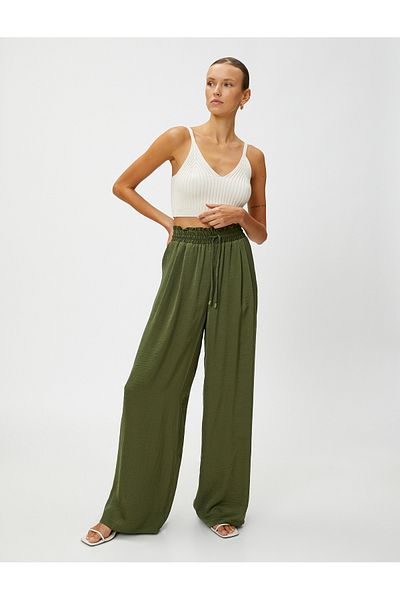 Koton Palazzo Trousers Tie Waist