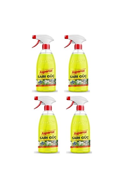 ASPEROX Ultra Sarı Güç Yağ Sökücü 1 Lt X4 Adet