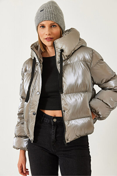 Bianco Lucci Γυναικείο παλτό Chine Puffer με κουκούλα 2372 60351316