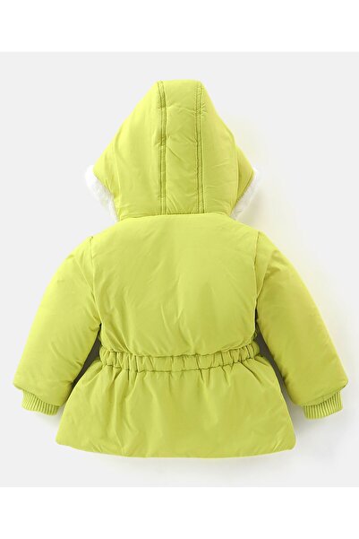 Babyhug Babyhug Full Sleeves Hooded Fashion Winter Jacket - Green