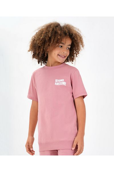 Primo Gino Primo Gino Beyond Awesome T-Shirt & Shorts Set - Pink
