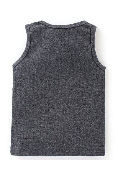 Babyhug Babyhug Sleeveless Solid Thermal Sando - Dark Grey