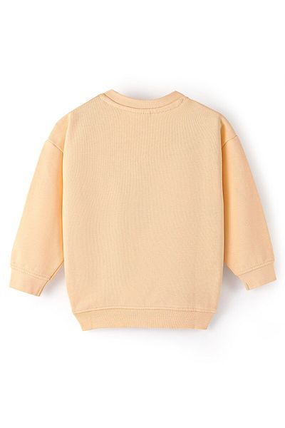 Babyoye Babyoye 100% Cotton Full Sleeves Sweatshirts With Animals Embroidery - Orange