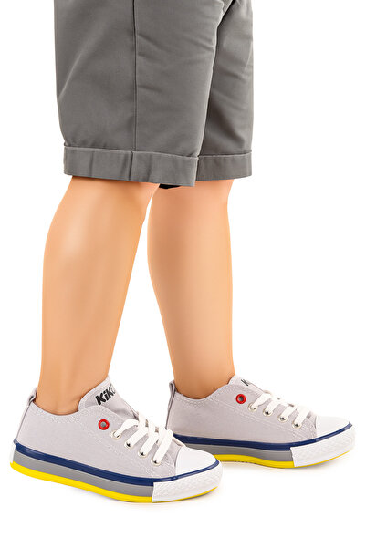 Kiko Kids Tinna Lace-Up Boys' Linen Sneakers