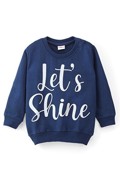 Babyhug Babyhug Cotton Knit Full Sleeves Sweatshirts With Text & Candy Graphics Pack Of 2 - Multicolor