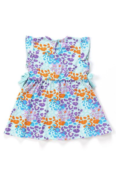 Babyhug Babyhug 100% Cotton Printed Sleeveless Frock - Blue
