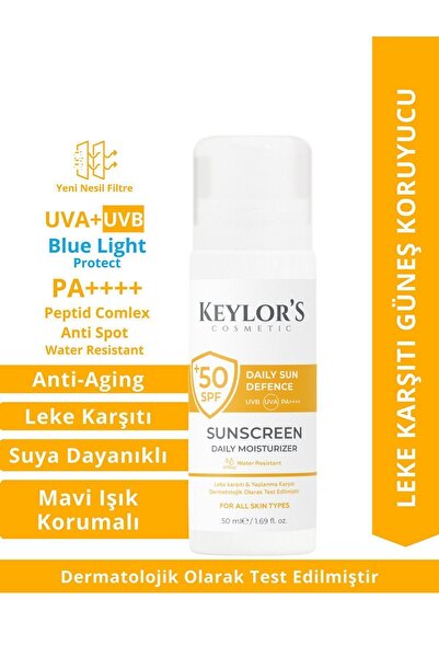 Keylor's Cosmetic Leke Karşıtı & Anti-aging Güneş Kremi Spf 50 Pa | Suya Daya...
