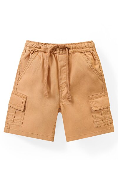 Babyhug Babyhug Cotton Woven Half Sleeves Shirt & Shorts Set  with Leaf Print - Brown