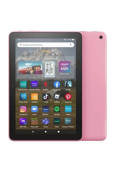 Amazon جهاز لوحي Fire HD 8 للأطفال باللون الوردي