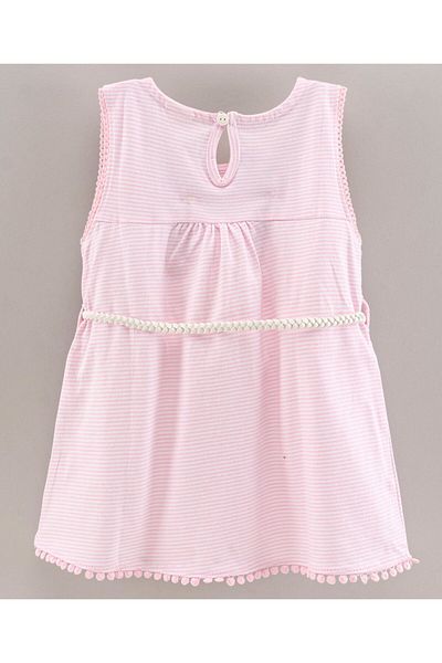 Babyhug Babyhug Sleeveless HD Print Frock - Pink