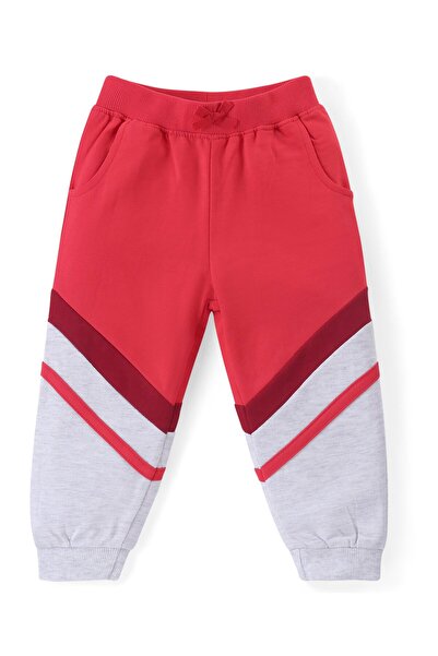 Babyhug Babyhug Cotton Knit Full Sleeves Text Printed T-Shirt & Lounge Pants Set - Red