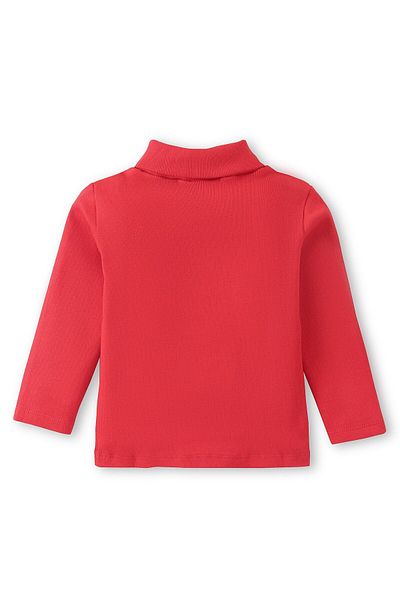 Babyhug Babyhug Cotton Knit  Full Sleeves Solid Skivi T-Shirt - Red