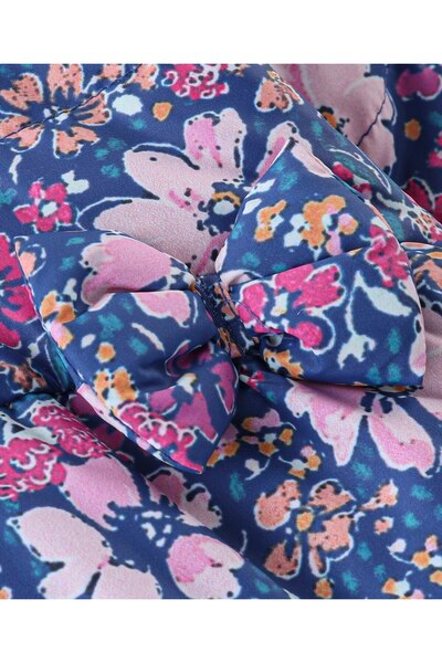 Babyhug Babyhug Woven Full Sleeves Hooded Jacket Floral Print - Purple