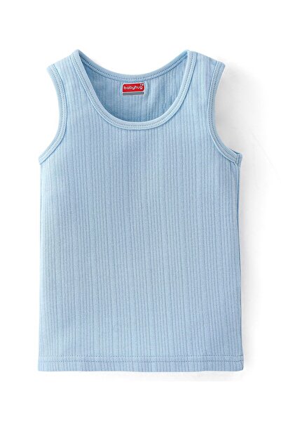 Babyhug Babyhug Sleeveless Solid Thermal Vest - Blue