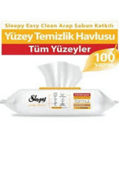 Sleepy Arap Sabunlu Yüzey Temizlik Havlusu 3x100 'lü